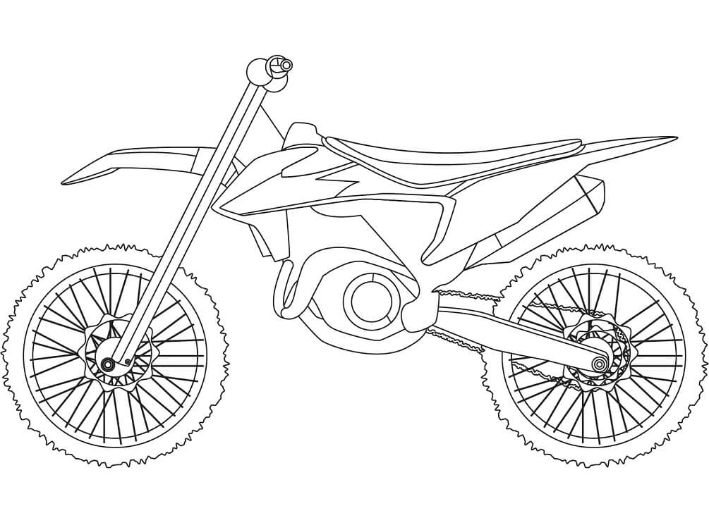 Free Dirt Bike Coloring Pages