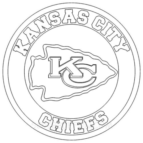 Coloriage gratuit du logo des chefs de Kansas City