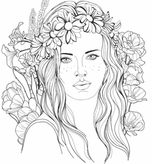 Free People Coloring Page