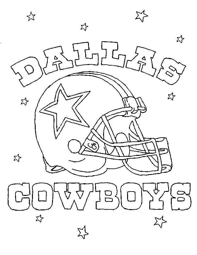 Free Printable Dallas Cowboys Coloring Page