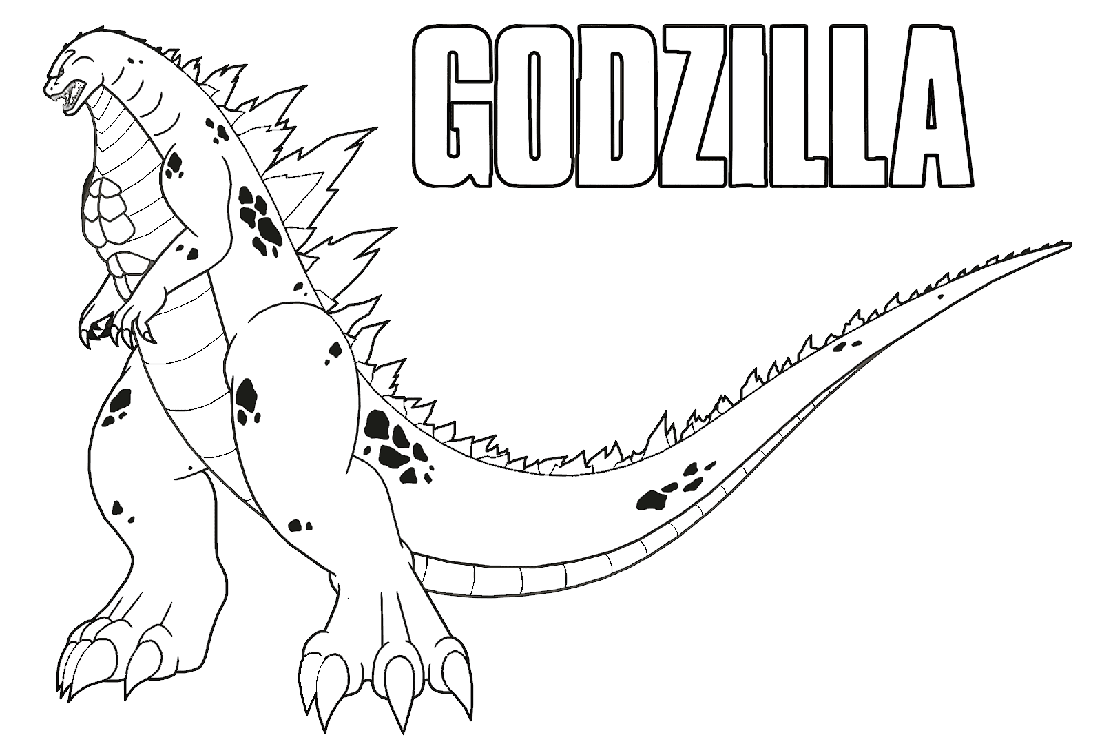 Godzilla stampabile gratuitamente da Godzilla