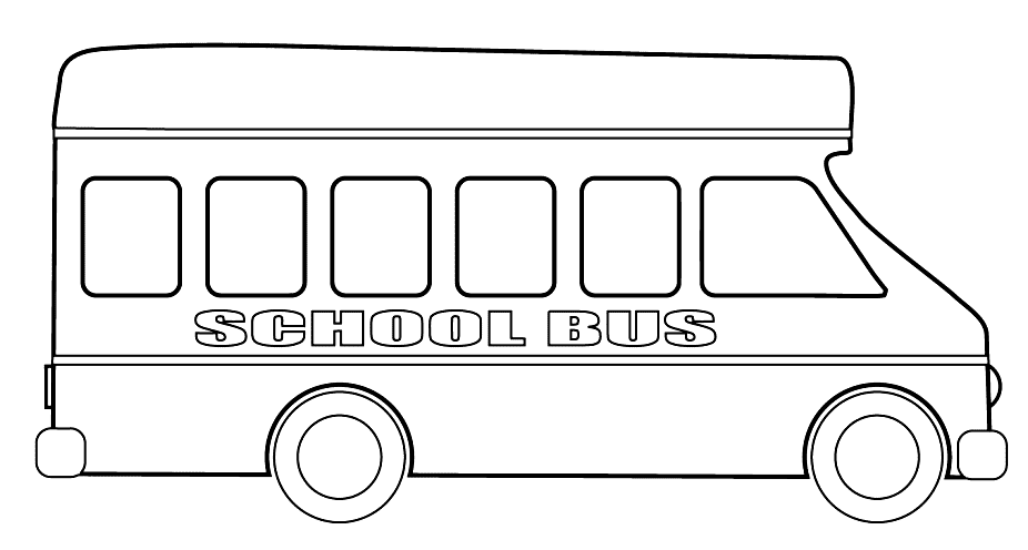 Free Printable School Bus Coloring Page