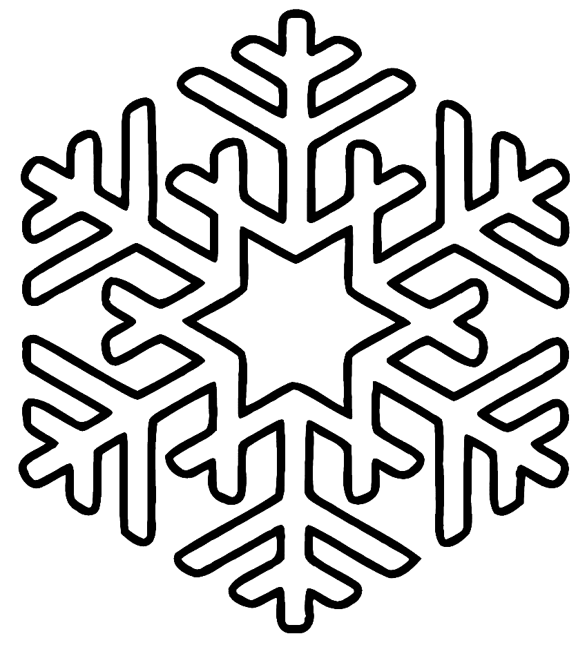 Free Snowflake Coloring Page
