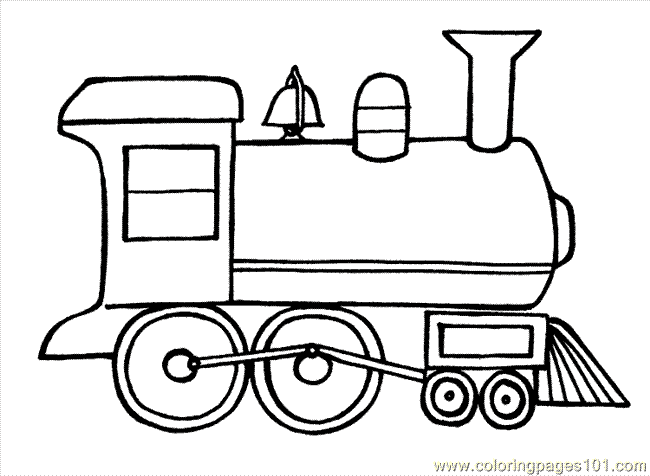Free Train Coloring Page