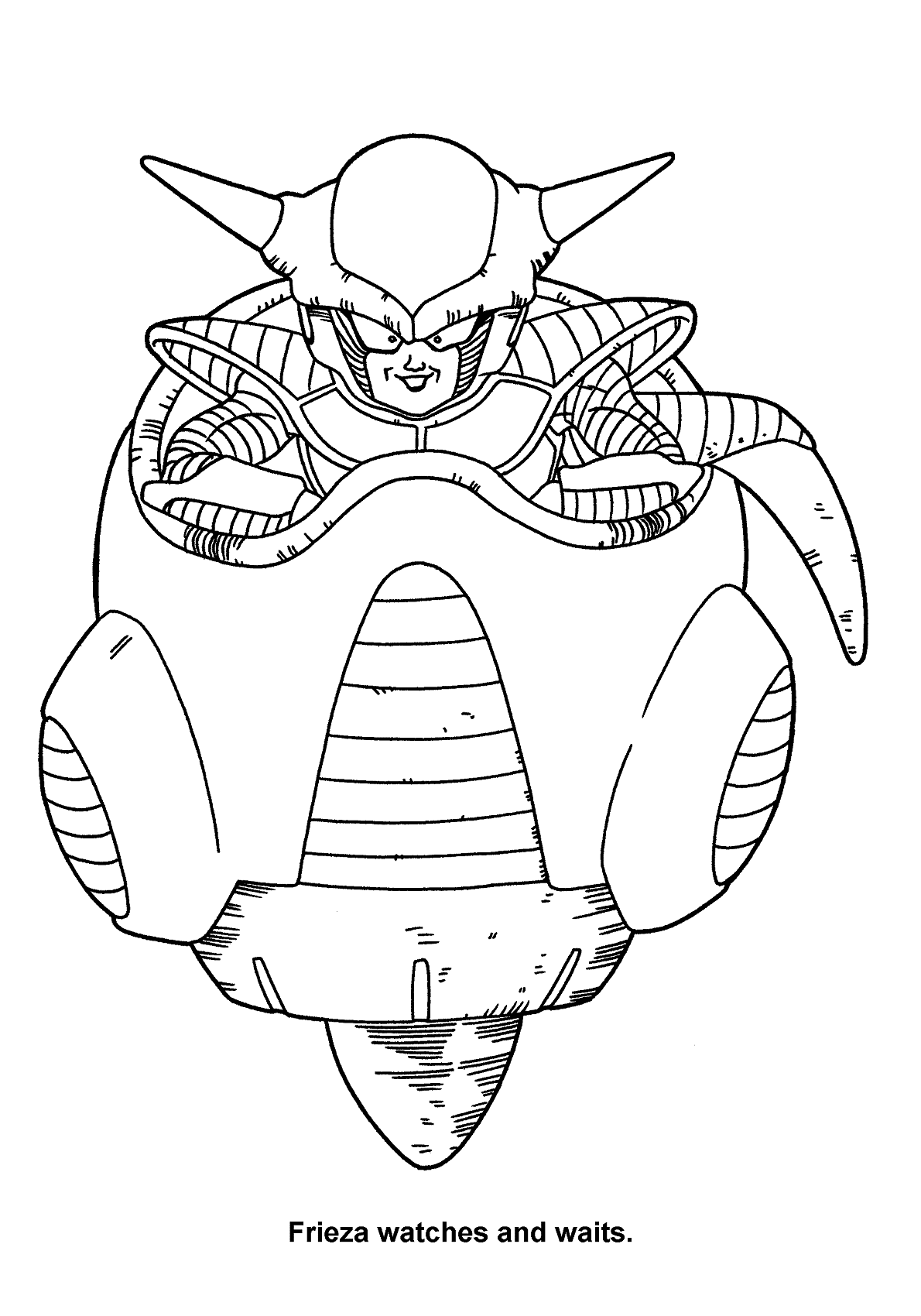 Desenhos para colorir de Freeza de Dragon Ball Z - Desenhos para colorir  grátis para imprimir