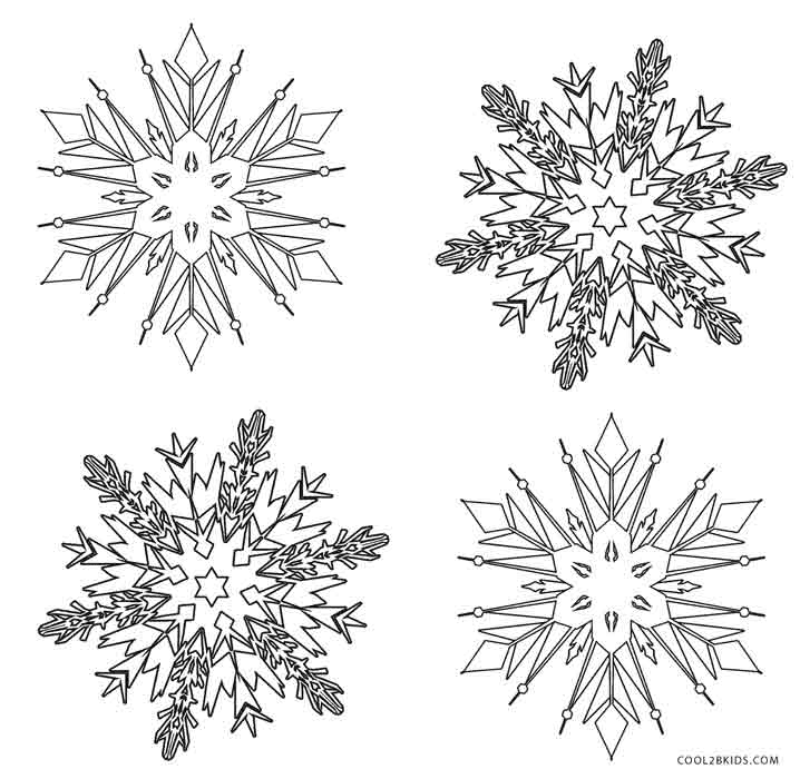 Frozen Snowflake Coloring Page