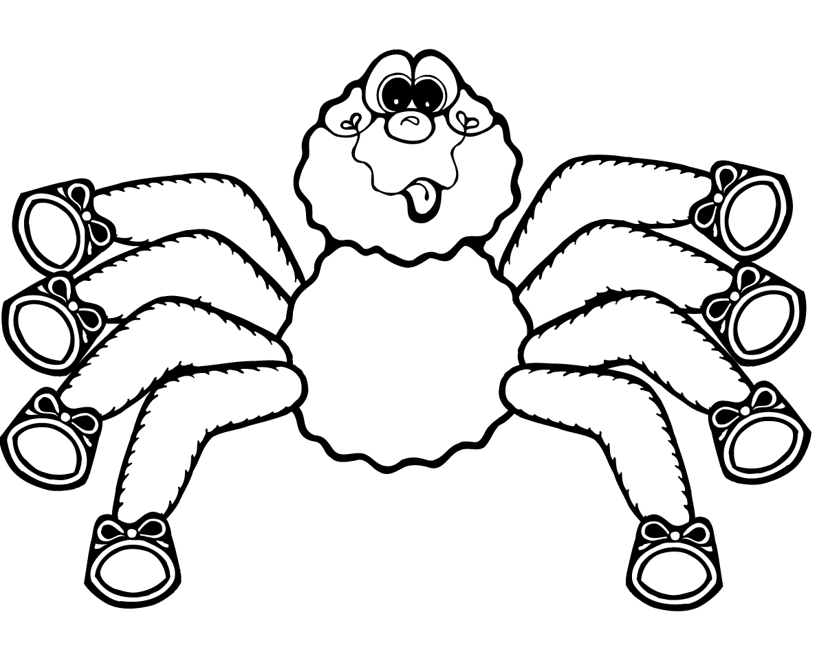 Araña de divertidos dibujos animados de Spider