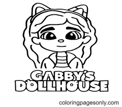 Disegni da colorare della casa delle bambole di Gabby