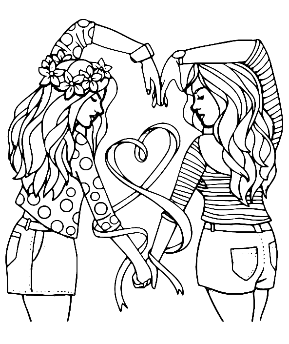 Amistad Dibujos Para Colorear Bff Dibujos Para Colorear Images