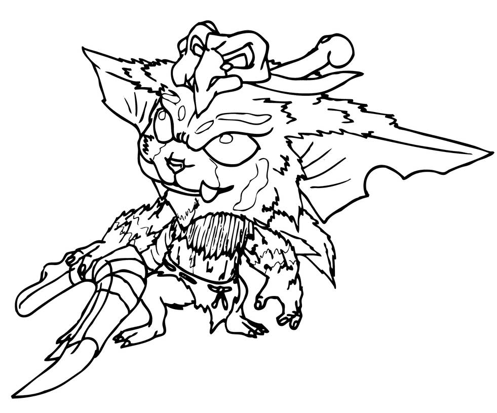 Gnar Coloring Page