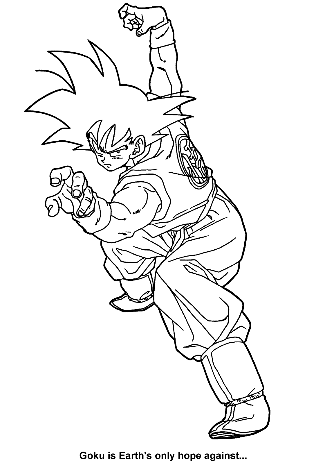 Goku Dragon Ball Z Coloring Pages