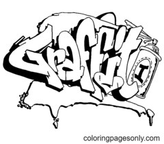 graffiti coloring pages coloring pages for kids and adults