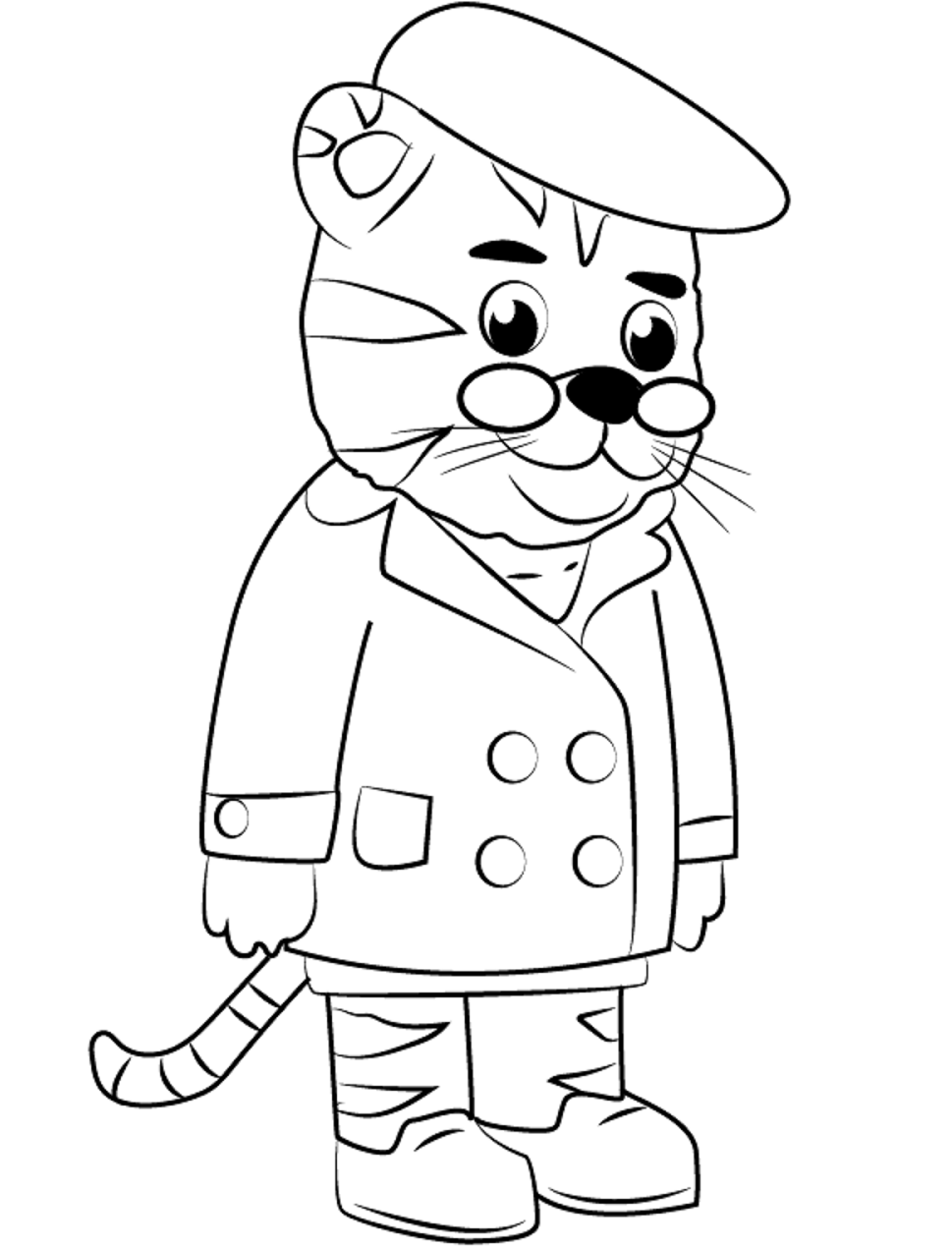 Grandpere Tiger Coloring Pages
