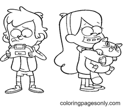 Desenhos para colorir de Gravity Falls