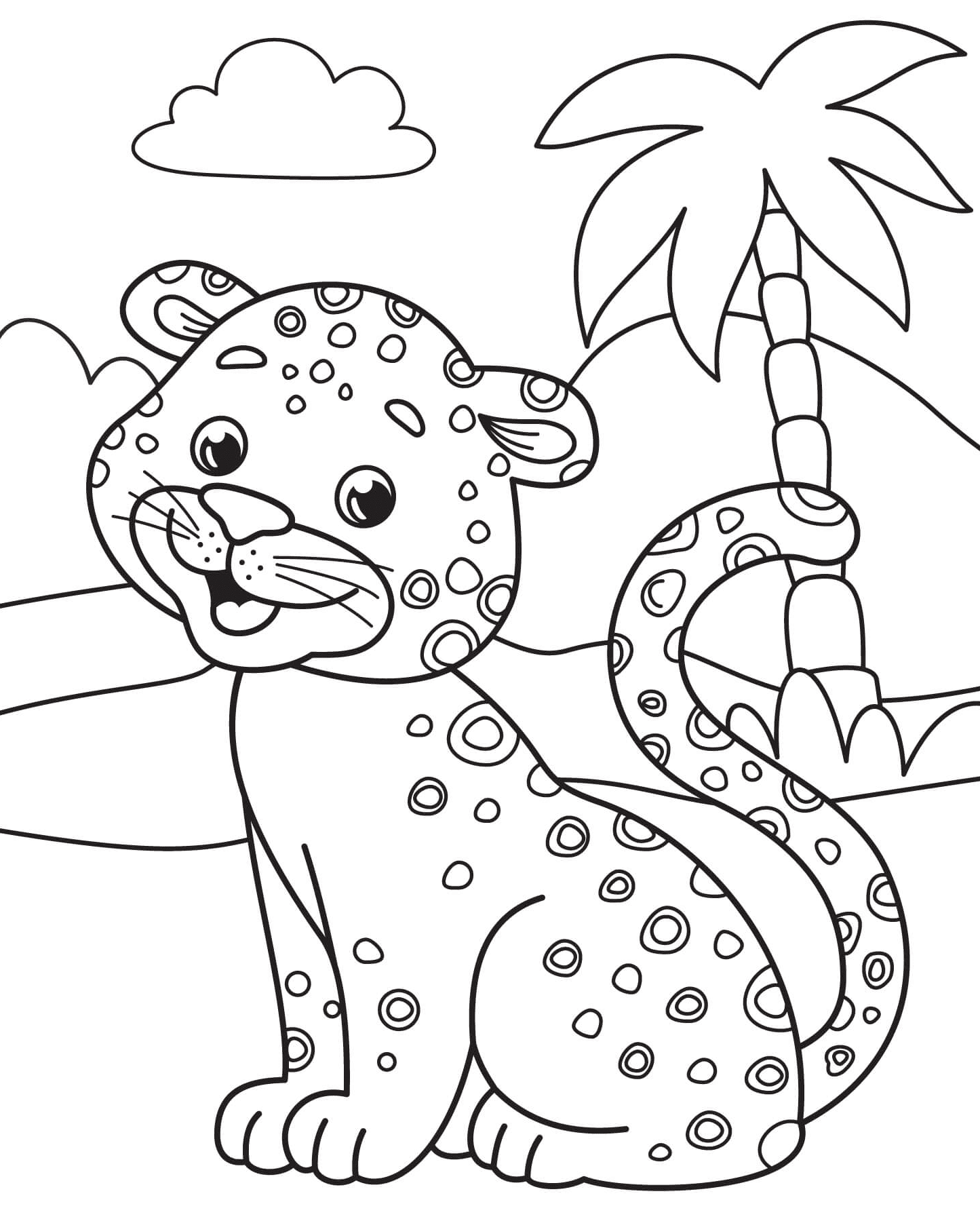 Joyeux bébé guépard de Cheetah