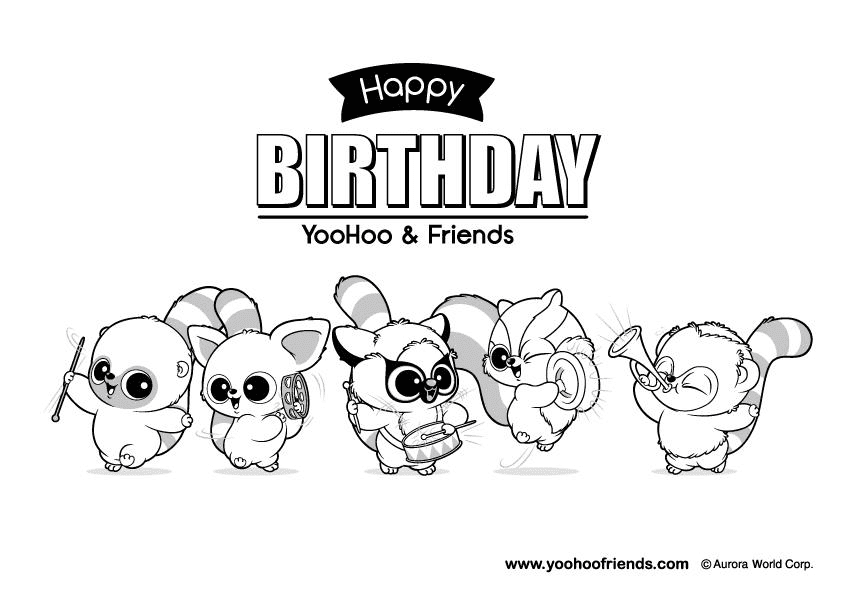 Feliz cumpleaños – Yoohoo y amigos de Yoohoo y amigos