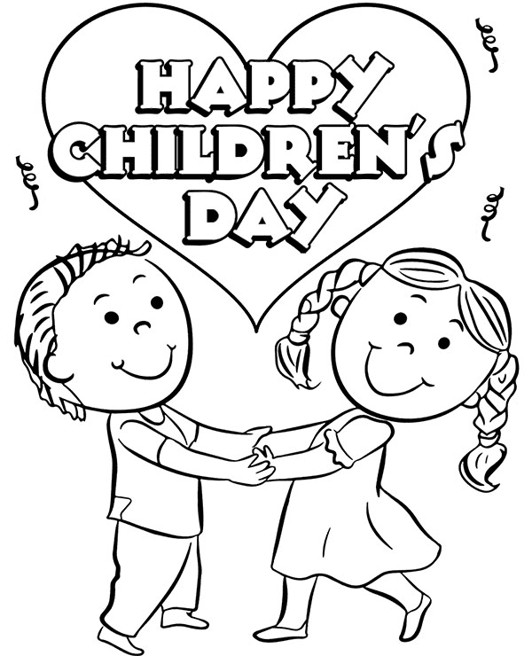 Bonne fête des enfants imprimable à partir de la Journée des enfants