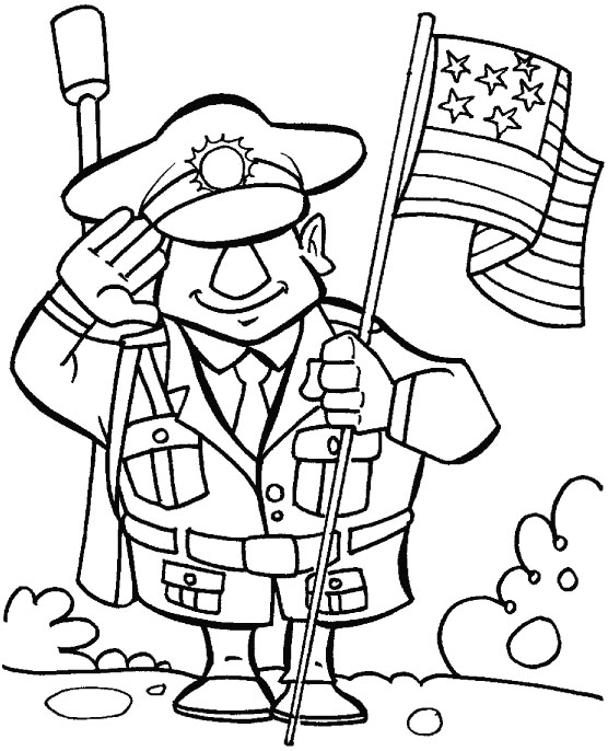 Honor Veterans Day Coloring Page