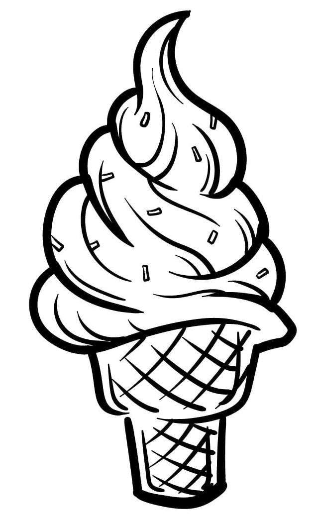 Helado de postre de helado.