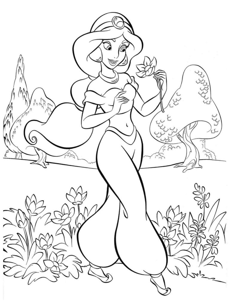 72 Free Printable Jasmine Coloring Pages