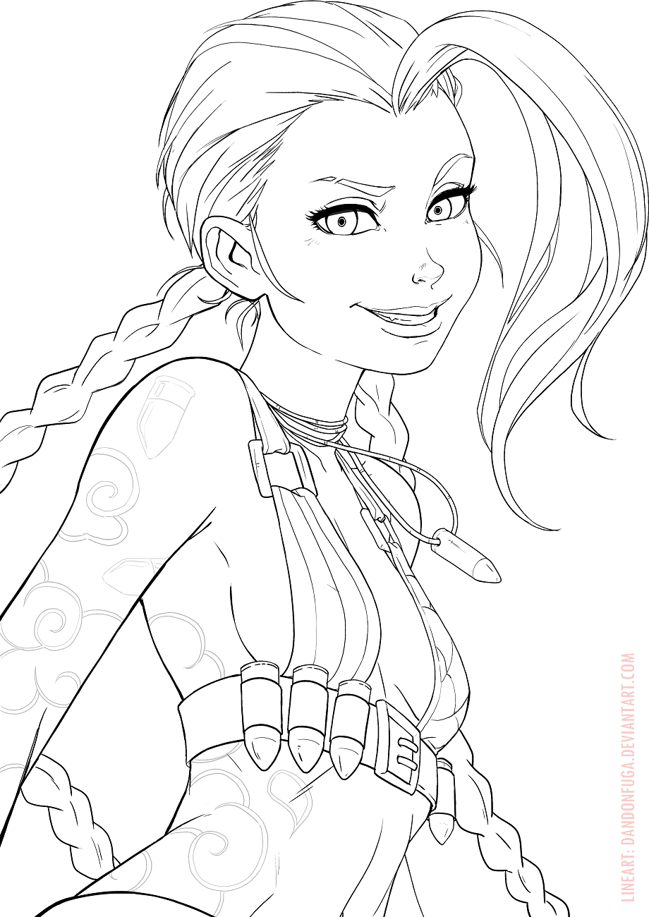 Jinx Smiling Coloring Pages