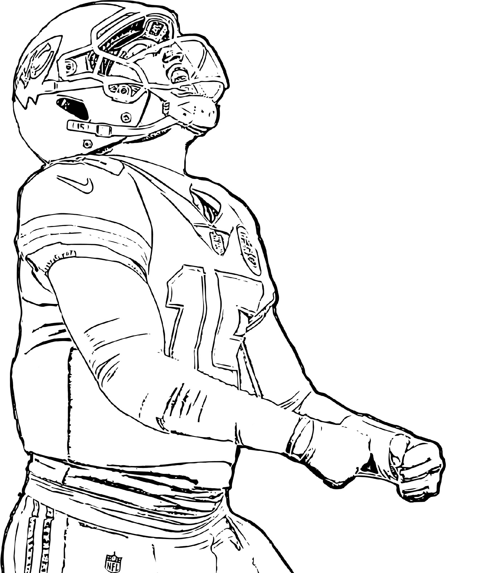 KC Chiefs - American Football Coloring Pages