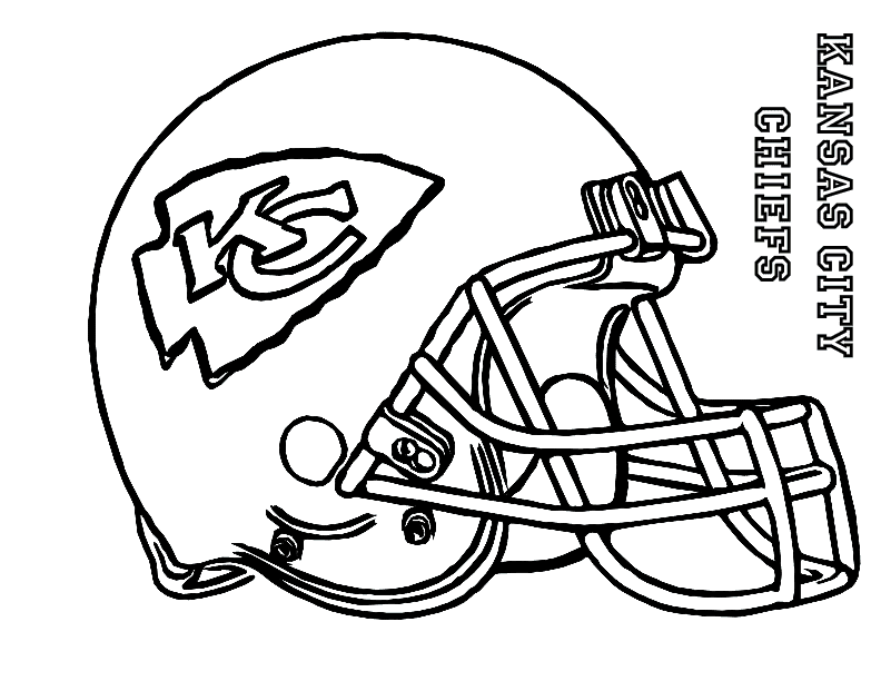 Kansas City Chiefs Helmet Coloring Pages