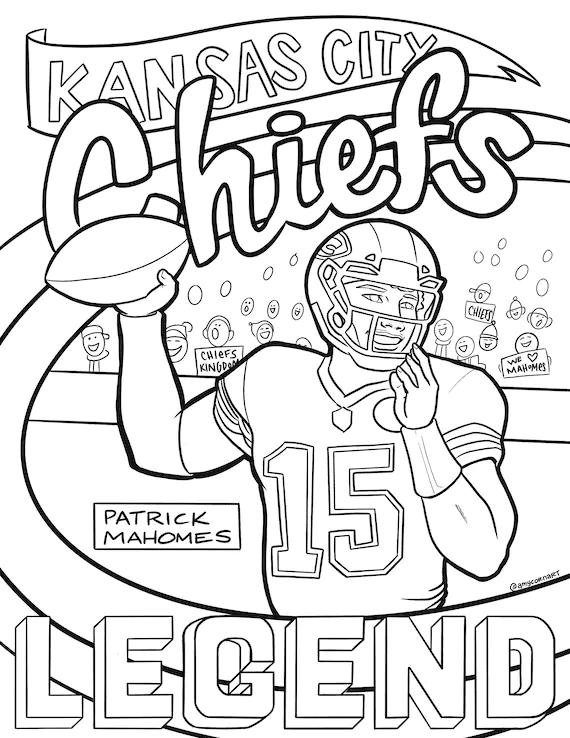 20+ Chiefs Logo Coloring Pages