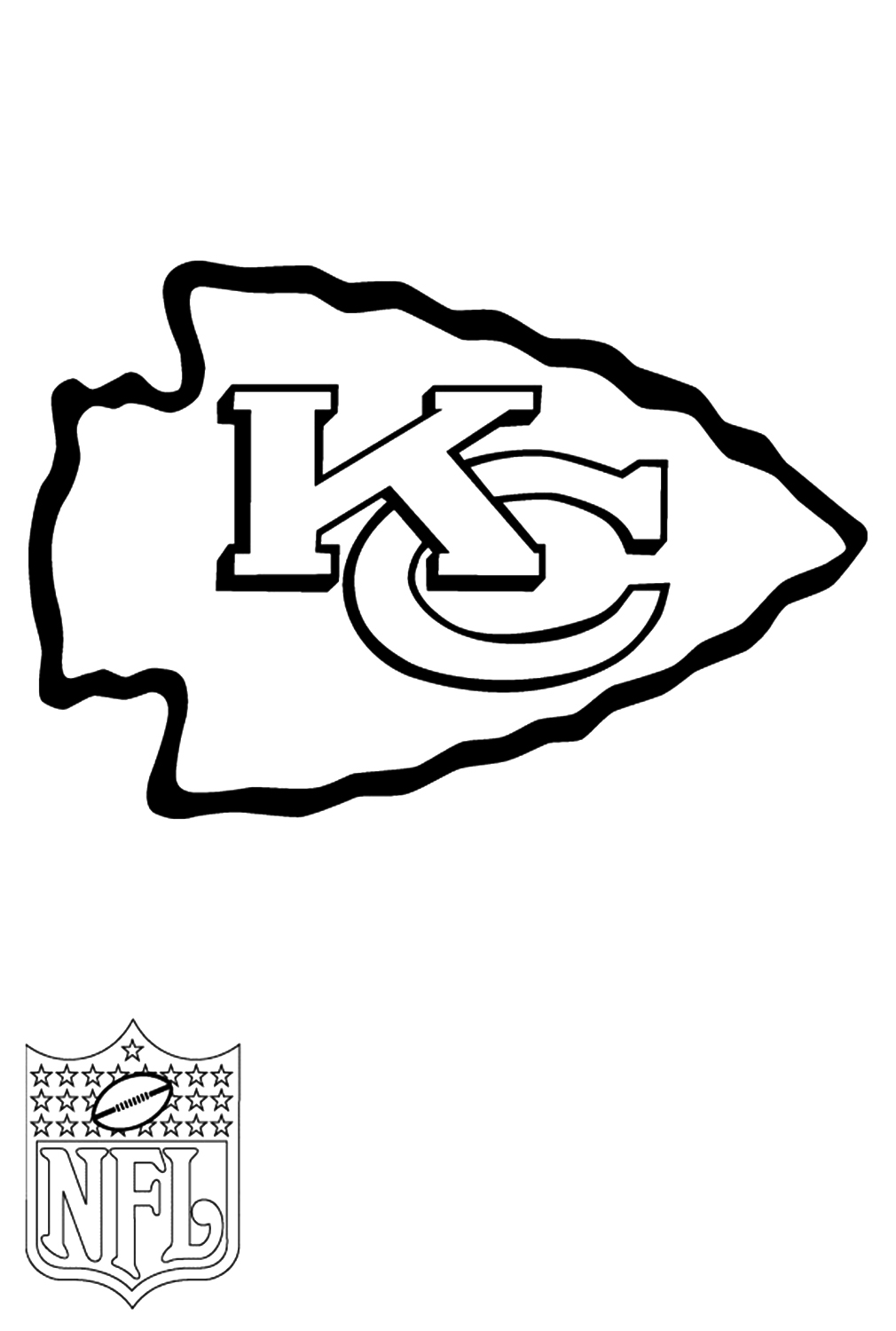 Kansas City Chiefs Logo Coloring Page