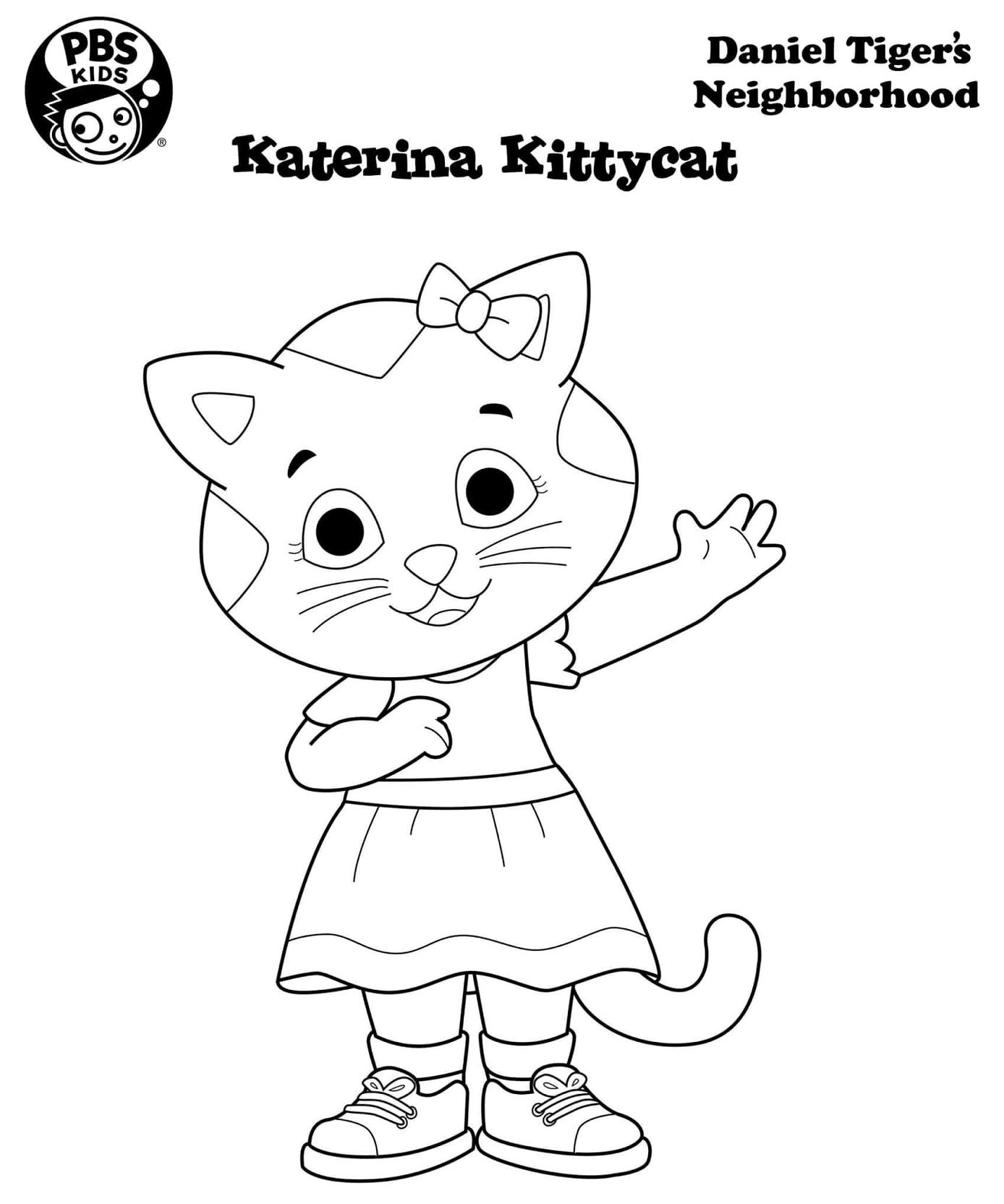 Katerina Kittycat Coloring Page