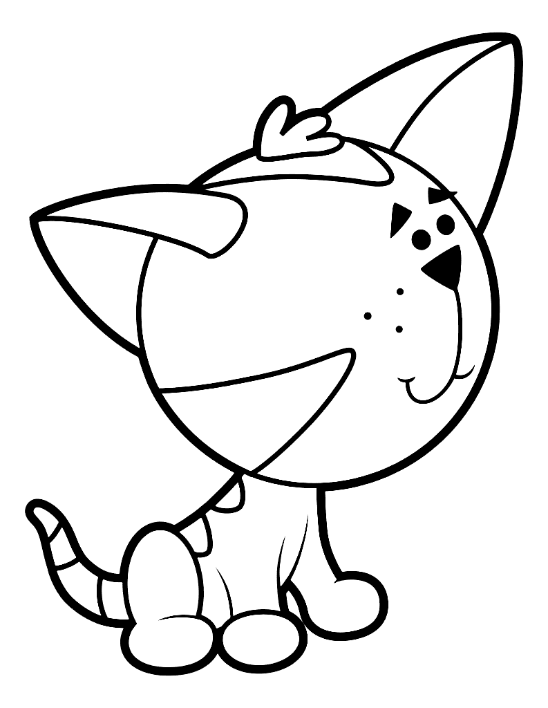 Kitten from Blues Clues Coloring Page