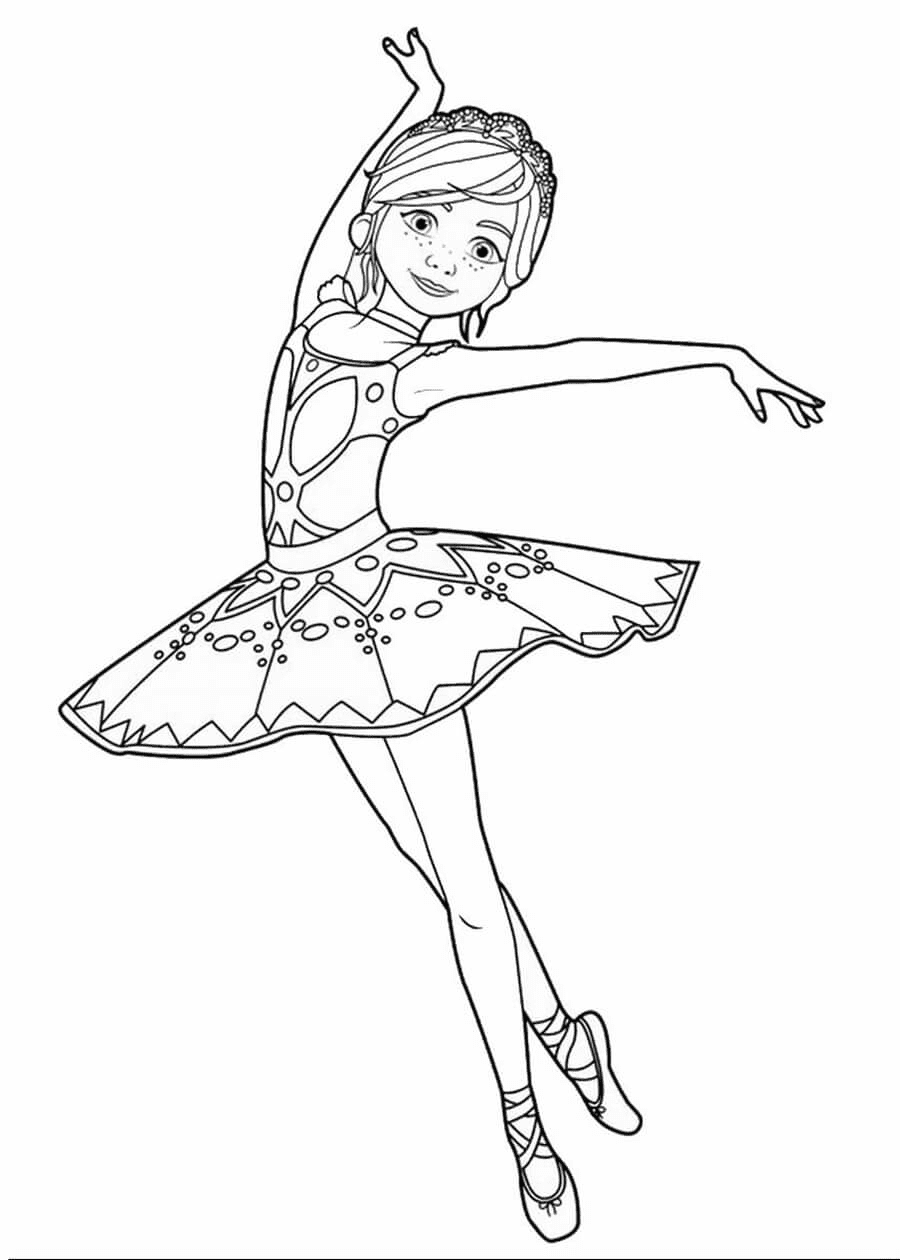 Leap! Dancing Coloring Page