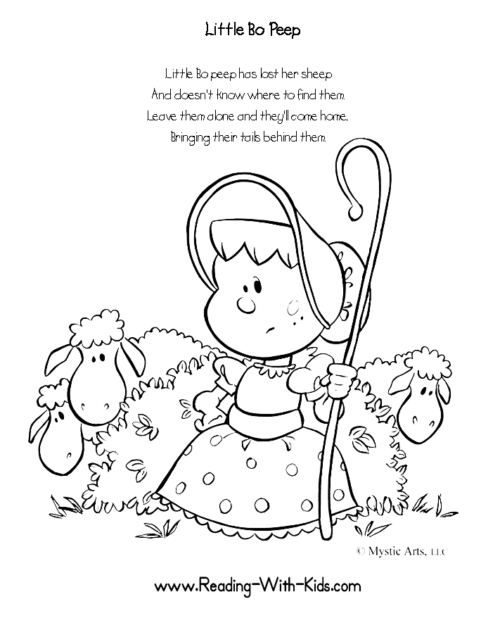 Little Bo Peep Kinderreim von Nursery Rhymes