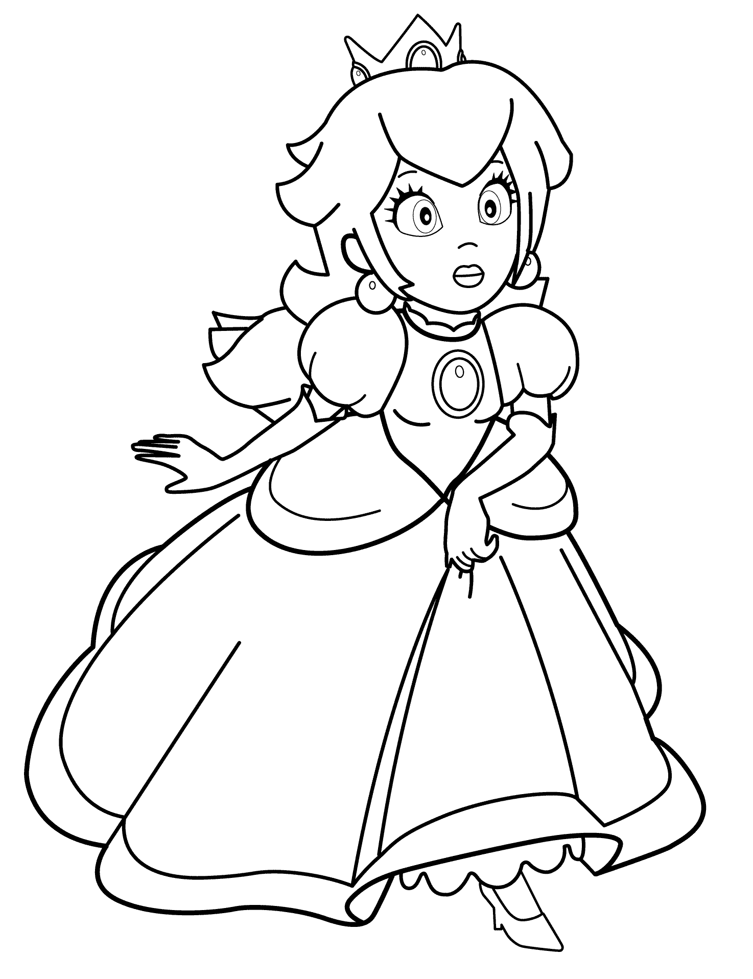 10100  Coloring Pages Princess Daisy Best