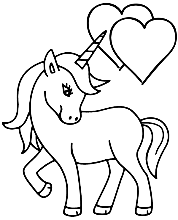 Lovely Unicorn with Heart from Unicorn