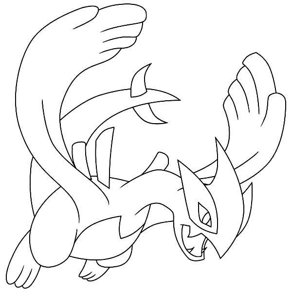 Lugia Legendary Pokemon Coloring Pages