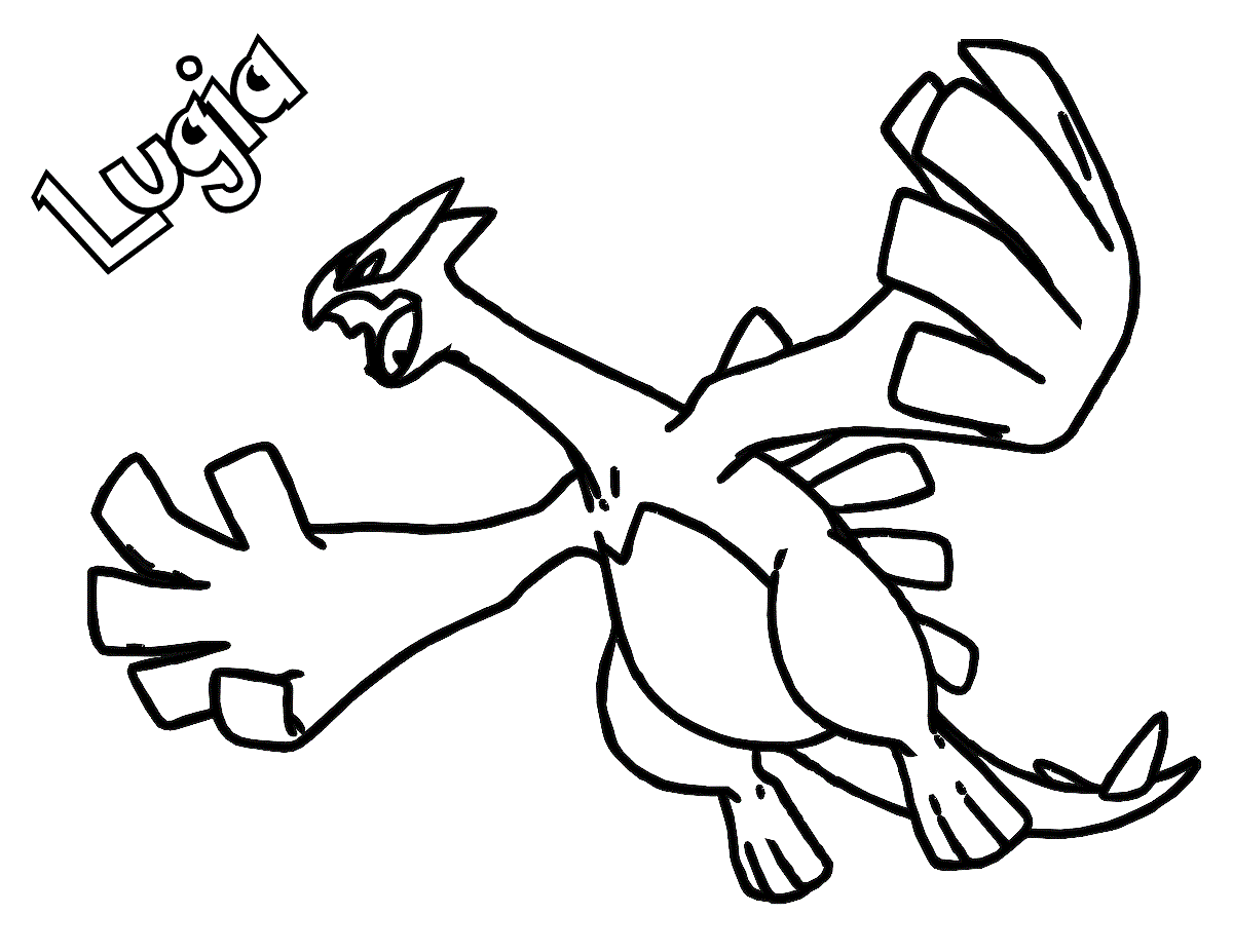 Legendary pokemon lugia pictures  Pokemon coloring pages, Pokemon