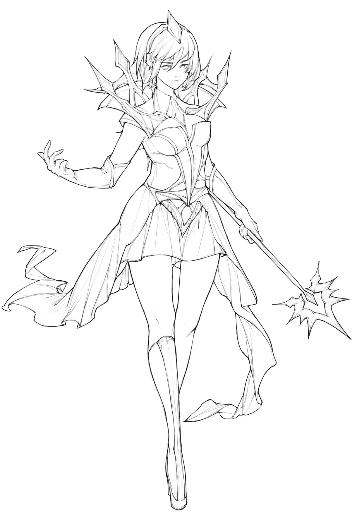 Lux Elementalist- Light Coloring Page