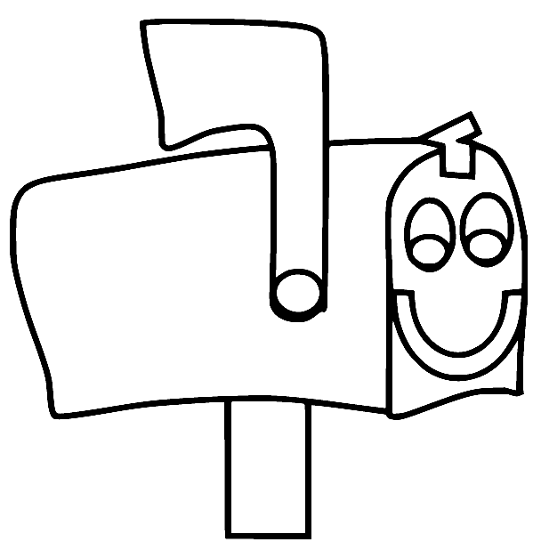 Mailbox from Blues Clues Coloring Page