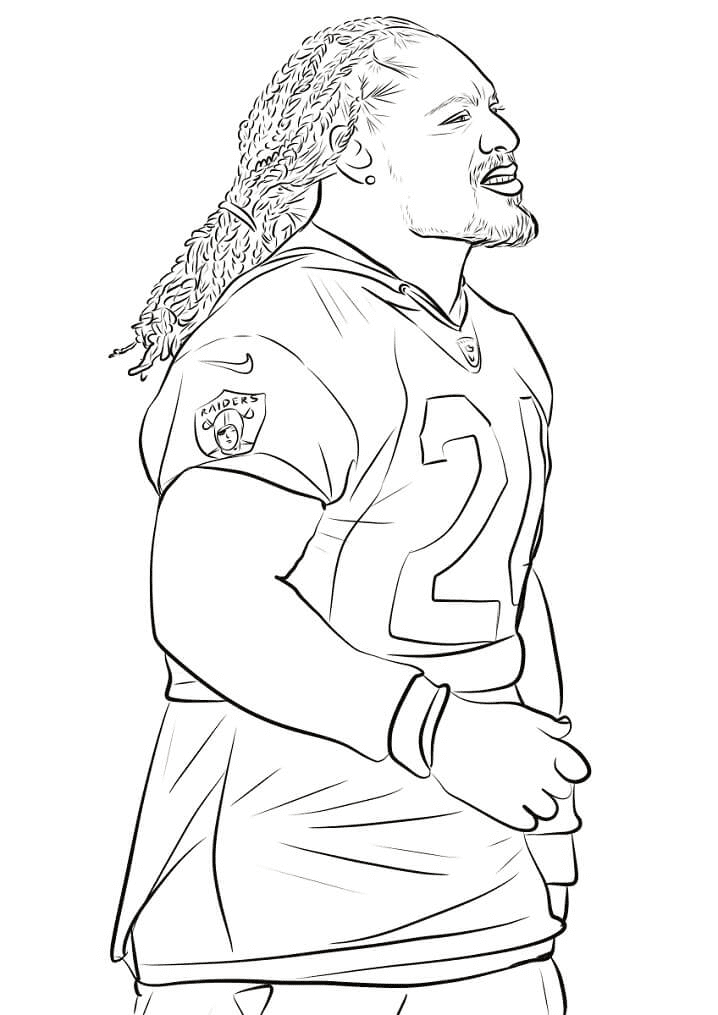 Marshawn Lynch Coloring Pages