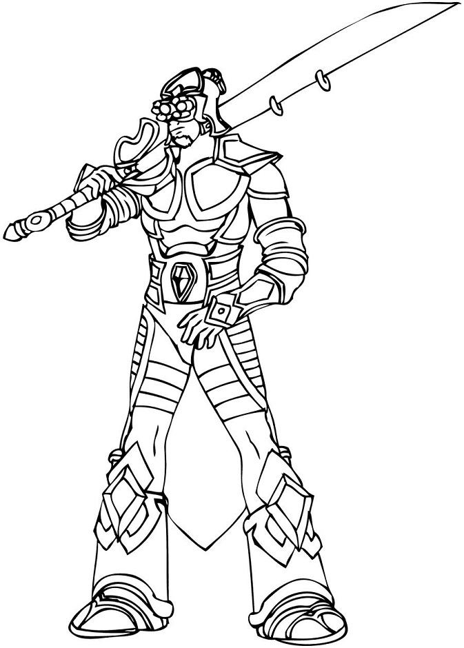 Master Yi Coloring Page