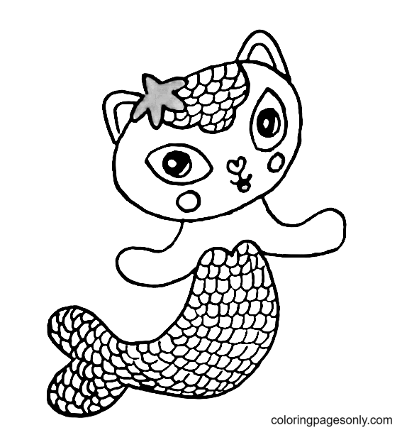 MerCat Gabby’s Dollhouse Coloring Pages