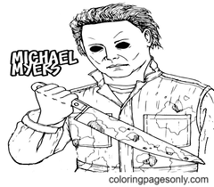 Michael Myers para colorear