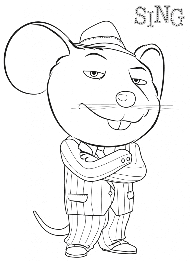 Mike Coloring Page