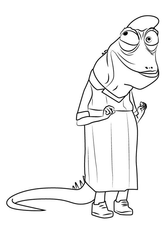 Miss Crawly from Sing Coloring Page