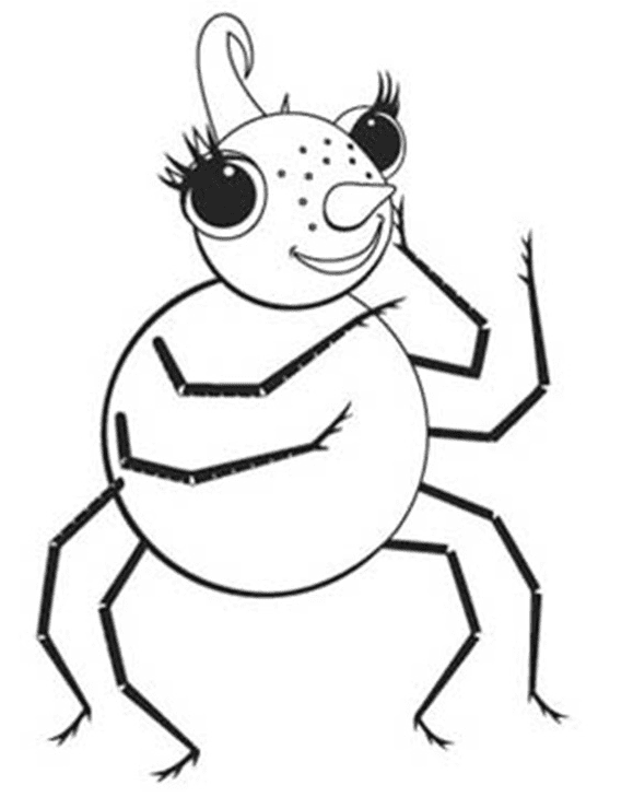 Miss Spider Coloring Page