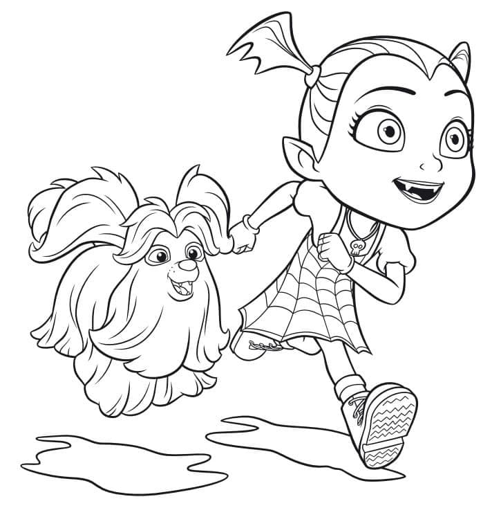 Morning Run With Wolfi Coloring Page