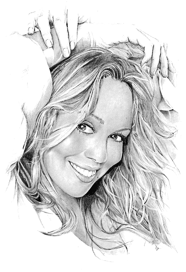 Music Composer Mariah Carey Coloring Pages