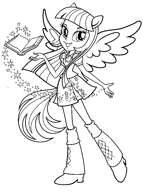 Desenho de My Little Pony Equestria Girls para colorir