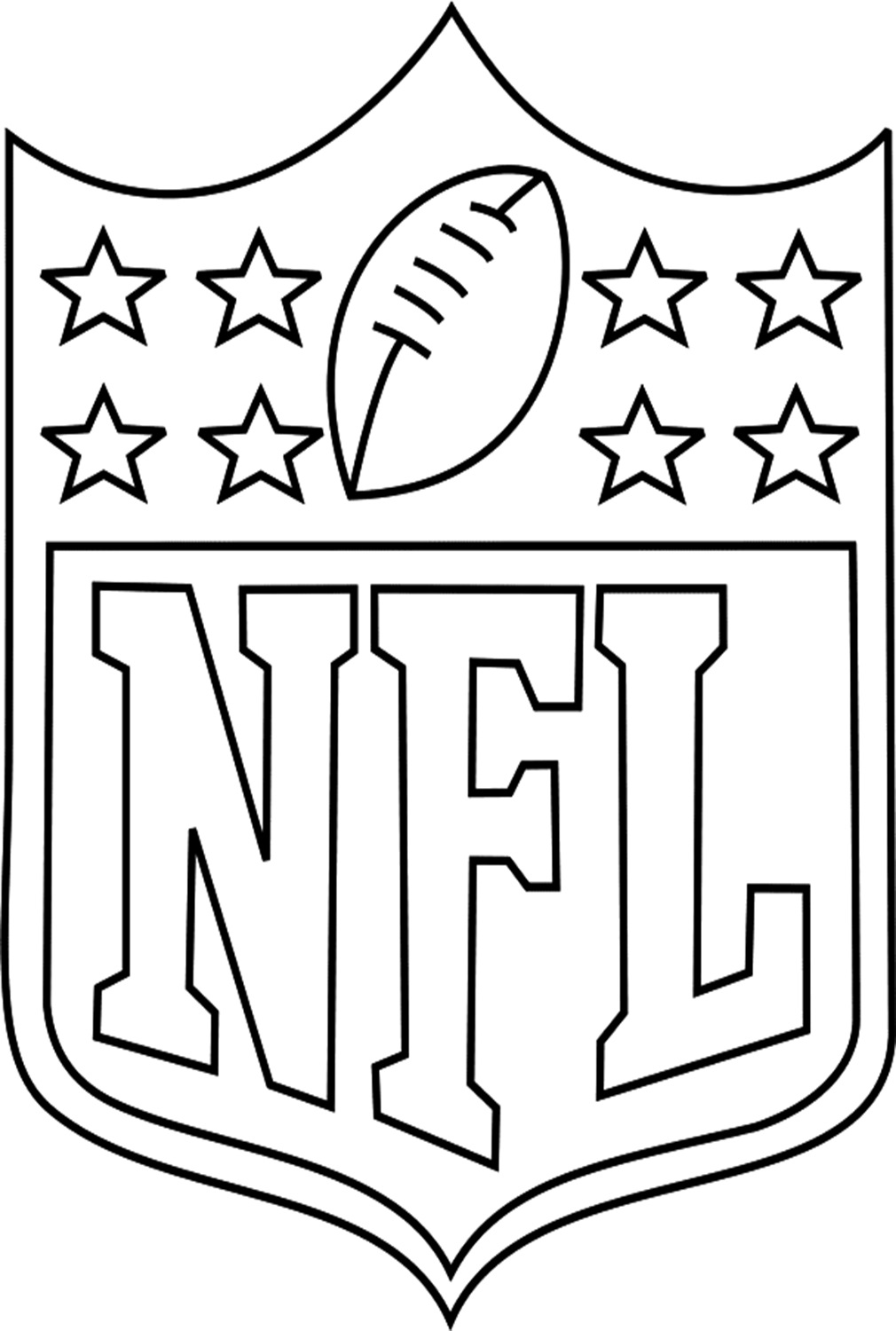 NFL Logo Coloring Page - Free Printable Coloring Pages